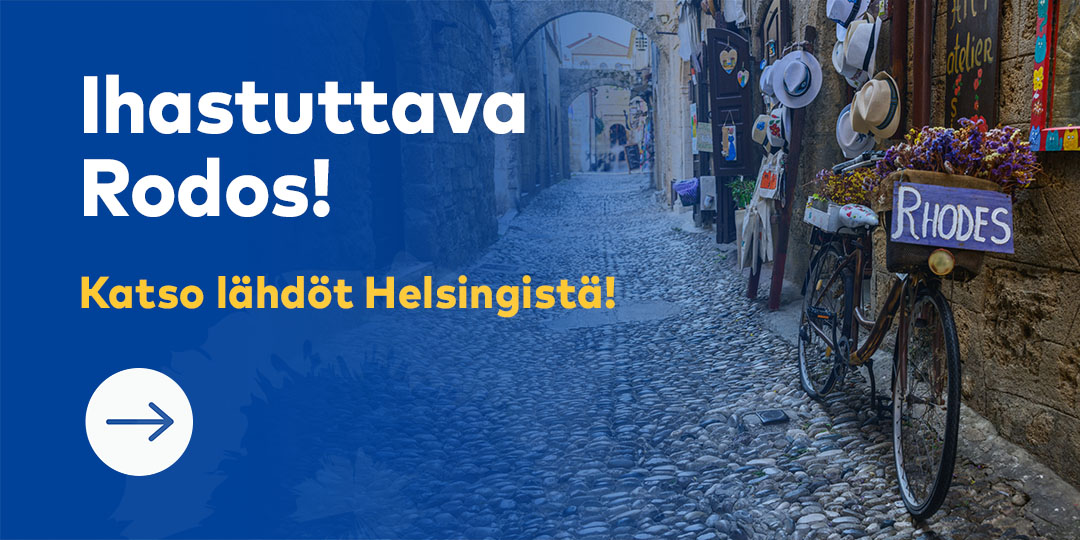 Ihastuttava Rodos! Katso lähdöt Helsingistä!